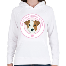 PRINTFASHION Büszke gazdi: Pitbull - Női kapucnis pulóver - Fehér