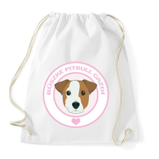 PRINTFASHION Büszke gazdi: Pitbull - Sportzsák, Tornazsák - Fehér tornazsák