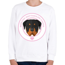PRINTFASHION Büszke gazdi: Rottweiler - Gyerek pulóver - Fehér gyerek pulóver, kardigán