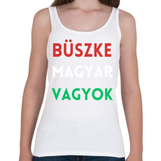 PRINTFASHION Büszke Magyar Vagyok - Női atléta - Fehér