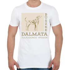 PRINTFASHION Büszke tulajdonos - Dalmata - Férfi póló - Fehér férfi póló