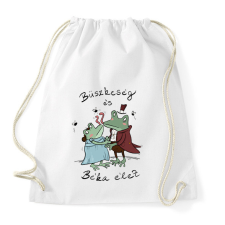 PRINTFASHION Büszkeség és béka élet - Sportzsák, Tornazsák - Fehér tornazsák