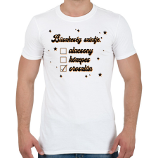 PRINTFASHION Büszkeség szintje - Férfi póló - Fehér férfi póló