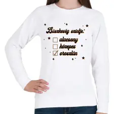 PRINTFASHION Büszkeség szintje - Női pulóver - Fehér női pulóver, kardigán