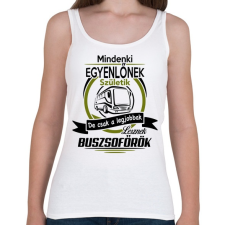 PRINTFASHION Buszsofőr - Női atléta - Fehér női trikó