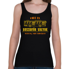 PRINTFASHION Buszsofőr vagyok - Női atléta - Fekete