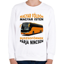 PRINTFASHION Buszsofőrnek párja nincsen - Gyerek pulóver - Fehér gyerek pulóver, kardigán