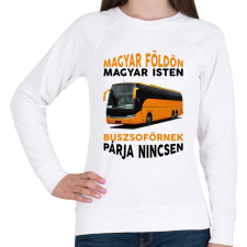 PRINTFASHION Buszsofőrnek párja nincsen - Női pulóver - Fehér női pulóver, kardigán