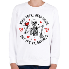 PRINTFASHION But it's Valentine's - Gyerek pulóver - Fehér