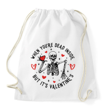 PRINTFASHION But it's Valentine's - Sportzsák, Tornazsák - Fehér tornazsák