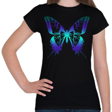 PRINTFASHION Butterfly - Női póló - Fekete