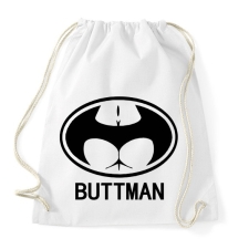 PRINTFASHION Buttman - Sportzsák, Tornazsák - Fehér tornazsák