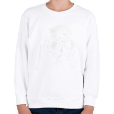 PRINTFASHION Búvár - Gyerek pulóver - Fehér
