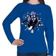 PRINTFASHION Búvár - Női pulóver - Királykék női pulóver, kardigán