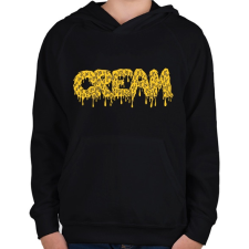 PRINTFASHION C.R.E.A.M. - Gyerek kapucnis pulóver - Fekete gyerek pulóver, kardigán