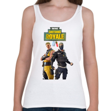 PRINTFASHION Cabbie& Verge dupla dinamit - Női atléta - Fehér női trikó