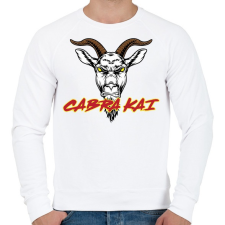 PRINTFASHION Cabra Kai - Férfi pulóver - Fehér férfi pulóver, kardigán