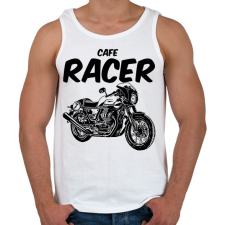 PRINTFASHION cafe racer - Férfi atléta - Fehér atléta, trikó