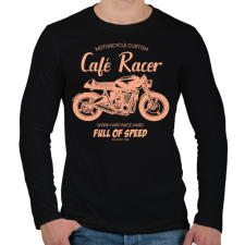 PRINTFASHION café racer - Férfi hosszú ujjú póló - Fekete férfi póló