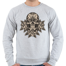 PRINTFASHION Calavera Day of the Dead - Férfi pulóver - Sport szürke férfi pulóver, kardigán