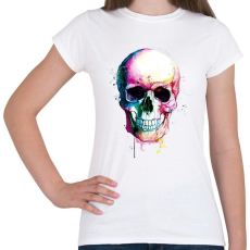 PRINTFASHION Calavera Koponya - Női póló - Fehér