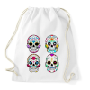 PRINTFASHION Calavera koponyák - Sportzsák, Tornazsák - Fehér