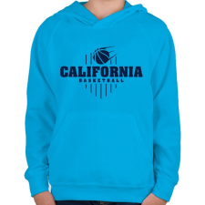 PRINTFASHION California BB - Gyerek kapucnis pulóver - Azúrkék gyerek pulóver, kardigán