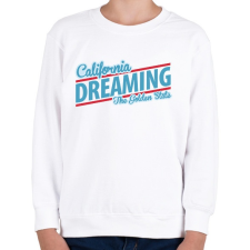 PRINTFASHION California Dreaming - The Golden State - Gyerek pulóver - Fehér gyerek pulóver, kardigán