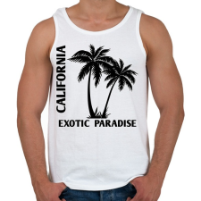 PRINTFASHION California - Férfi atléta - Fehér atléta, trikó