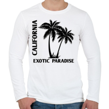 PRINTFASHION California - Férfi hosszú ujjú póló - Fehér férfi póló