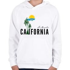 PRINTFASHION california - Gyerek kapucnis pulóver - Fehér