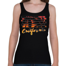 PRINTFASHION california - Női atléta - Fekete női trikó