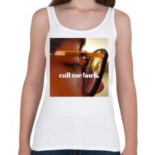 PRINTFASHION call me back. - Női atléta - Fehér női trikó