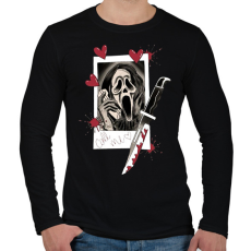 PRINTFASHION Call me - Sikoly - Férfi hosszú ujjú póló - Fekete