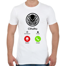 PRINTFASHION Call of Cthulhu - Férfi póló - Fehér