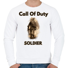 PRINTFASHION call of duty soldier - Férfi pulóver - Fehér férfi pulóver, kardigán