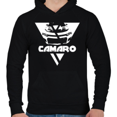 PRINTFASHION Camaro Triangle - Férfi kapucnis pulóver - Fekete