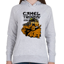 PRINTFASHION Camel Trophy - Női kapucnis pulóver - Sport szürke női pulóver, kardigán