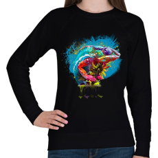 PRINTFASHION cameleon - Női pulóver - Fekete