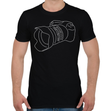 PRINTFASHION Camera - Férfi póló - Fekete férfi póló