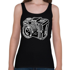 PRINTFASHION Camera - Női atléta - Fekete