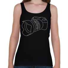 PRINTFASHION Camera - Női atléta - Fekete
