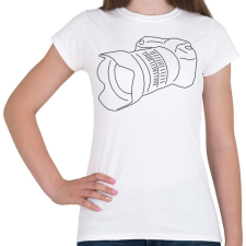 PRINTFASHION Camera - Női póló - Fehér női póló