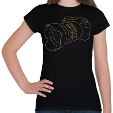 PRINTFASHION Camera - Női póló - Fekete női póló