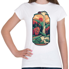 PRINTFASHION Can-wood - Női póló - Fehér női póló
