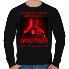 PRINTFASHION CANDYMAN-RED - Férfi pulóver - Fekete férfi pulóver, kardigán