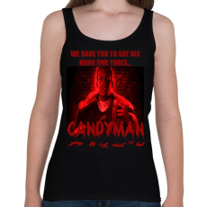 PRINTFASHION CANDYMAN-RED - Női atléta - Fekete