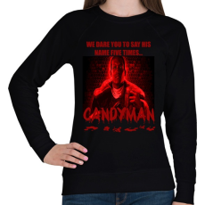 PRINTFASHION CANDYMAN-RED - Női pulóver - Fekete