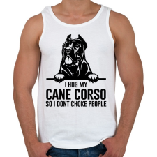 PRINTFASHION Cane Corso hug - Férfi atléta - Fehér atléta, trikó