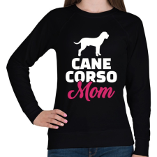 PRINTFASHION Cane Corso Mom - Női pulóver - Fekete női pulóver, kardigán